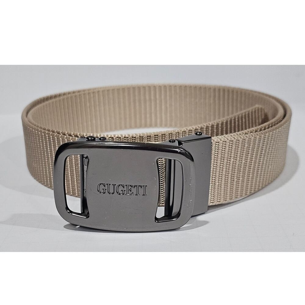 Gugeti Belt Tactical, Adjustable Buckle with Locking Clip Nylon, Mens Belt 42 In
